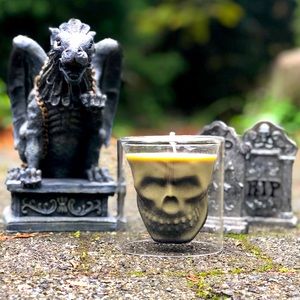 Skull Pumpkin Spice scented candle